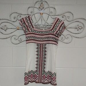 ALMOST FAMOUS PUFF SHORT SLEEVE, OFF OR ON SHOULDER BODYCON TEE